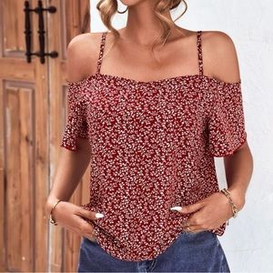 Cold shoulder blouse
